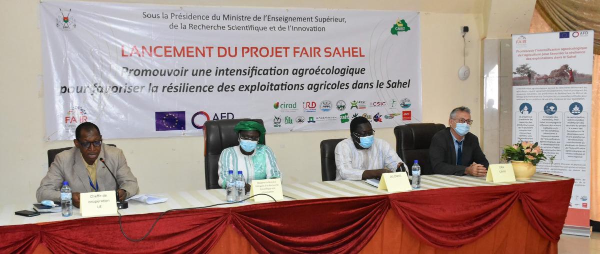 Official launch of the FAIR Sahel project - 15 June 2021 in Ouagadougou (Burkina Faso) © CIRAD